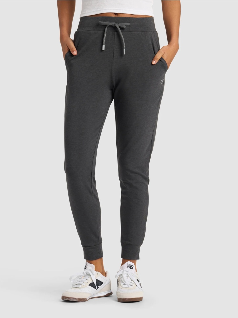 Cozy Earth Women's Ultra-Soft Bamboo Jogger Pants (CEW0018) | Charcoal | Small